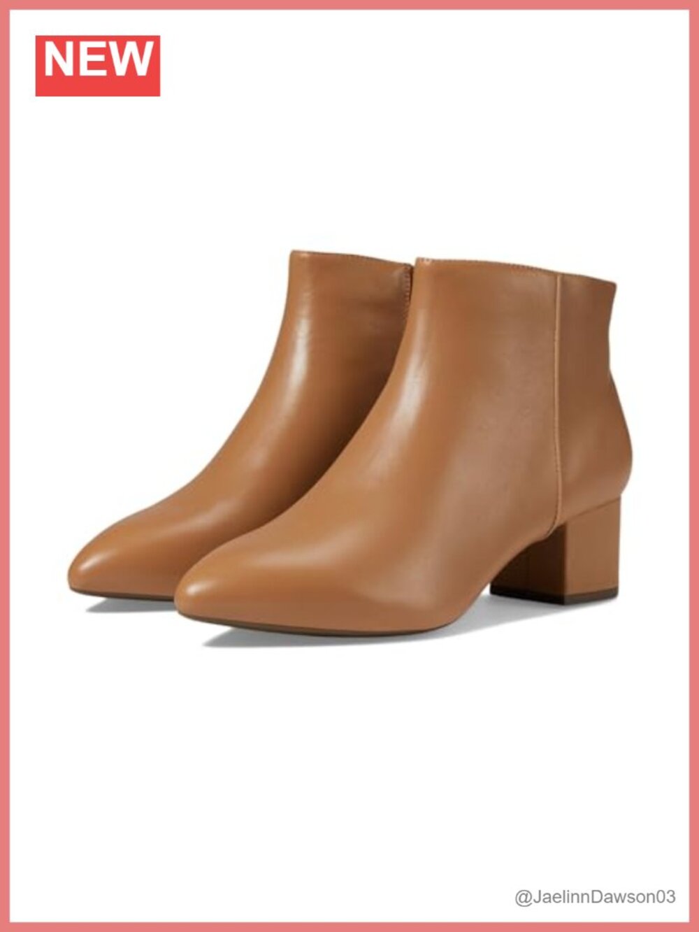 Rockport Milia Block Bootie Pointed Toe Leather Ankle Boot 2in Heel